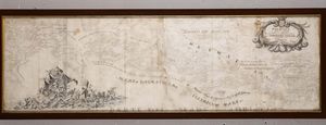 Cartina della Dalmazia, copia dal cosmografo Coronelli, XVIII-XIX secolo  - Asta Antiquariato - Associazione Nazionale - Case d'Asta italiane