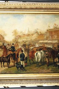 Herberte Edward Benjamin : An horse fair  - Asta Antiquariato - Associazione Nazionale - Case d'Asta italiane