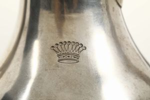 Caffettiera in argento con manico in legno, Austria fine XIX secolo  - Asta Antiquariato - Associazione Nazionale - Case d'Asta italiane