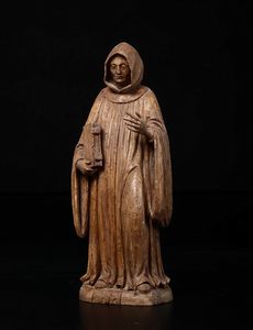 Scultura in legno raffigurante Savonarola, Arte italiana del XVIII secolo  - Asta Antiquariato - Associazione Nazionale - Case d'Asta italiane