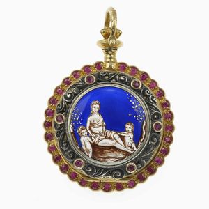 Orologio da tasca con smalti policromi  - Asta Fine Jewels - Associazione Nazionale - Case d'Asta italiane