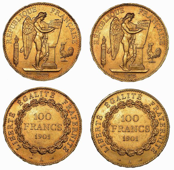 FRANCIA. Lotto di due monete.  - Asta Numismatica - Associazione Nazionale - Case d'Asta italiane