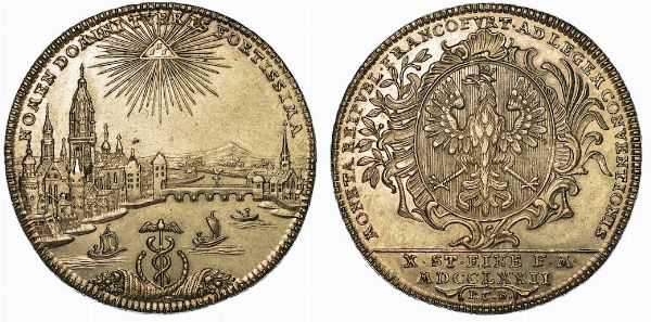 GERMANIA - FRANCOFORTE. Thaler 1772.  - Asta Numismatica - Associazione Nazionale - Case d'Asta italiane