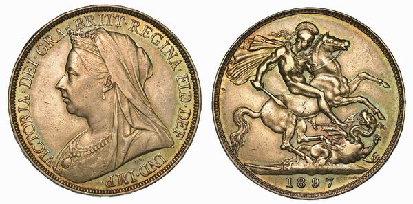REGNO UNITO. VICTORIA, 1837-1901. Crown 1897.  - Asta Numismatica - Associazione Nazionale - Case d'Asta italiane