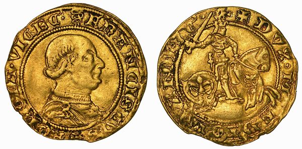 MILANO. FRANCESCO I SFORZA, 1450-1466. Ducato (con DVX MEDIOLANI).  - Asta Numismatica - Associazione Nazionale - Case d'Asta italiane