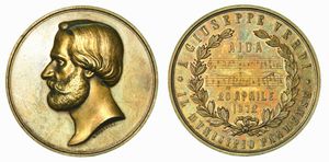 GIUSEPPE VERDI. Lotto di due medaglie.  - Asta Numismatica - Associazione Nazionale - Case d'Asta italiane