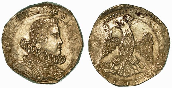 SICILIA. FILIPPO IV D'ASBURGO, 1621-1665. 4 Tar (data non leggibile). Messina.  - Asta Numismatica | Rinascimento - Associazione Nazionale - Case d'Asta italiane