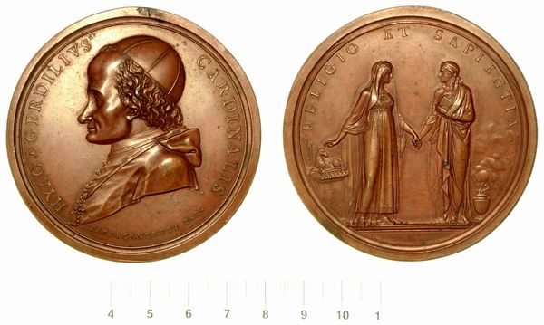 GIACINTO SIGISMONDO GERDIL, 1718-1802. Medaglia in bronzo 1804.  - Asta Numismatica | Rinascimento - Associazione Nazionale - Case d'Asta italiane