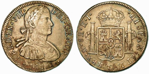 MESSICO. FERNANDO VII, 1808-1833. 8 Reales 1810. Citt del Messico.  - Asta Numismatica | Rinascimento - Associazione Nazionale - Case d'Asta italiane