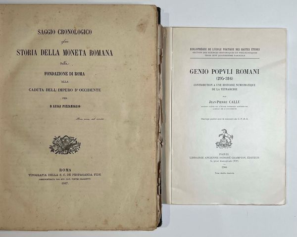 Lotto di due libri.  - Asta Numismatica | Rinascimento - Associazione Nazionale - Case d'Asta italiane