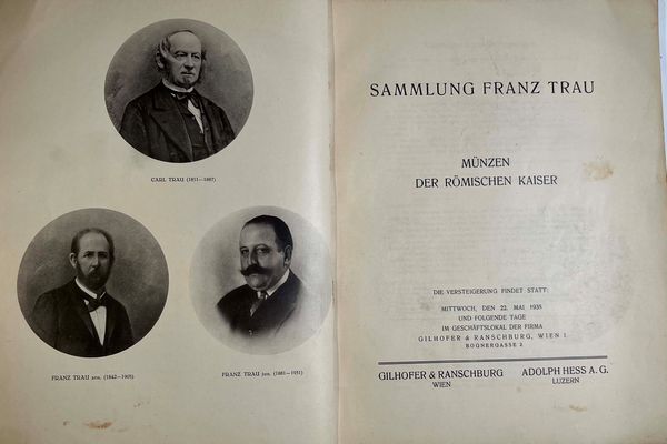 GILHOFER & RANSCHBURG. Sammlung FRANZ TRAU. Munzen der romischer kaiser. Vienna, 22 maggio 1935.  - Asta Numismatica | Rinascimento - Associazione Nazionale - Case d'Asta italiane