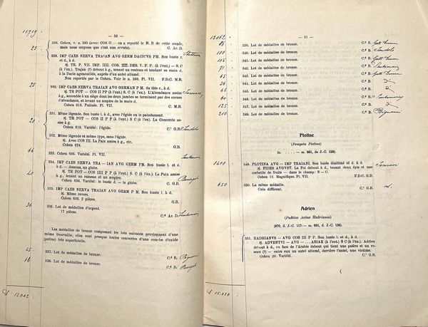 SANGIORGI G. Collection du feu Prof. PROSPERO SARTI. As romains, monnaies consulaires, monnaies et medaillons de l'Empire en argent et bronze etc.  - Asta Numismatica | Rinascimento - Associazione Nazionale - Case d'Asta italiane