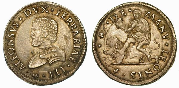 FERRARA. ALFONSO I D'ESTE, 1505-1534. Mezza Lira.  - Asta Numismatica | Rinascimento - Associazione Nazionale - Case d'Asta italiane