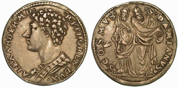 FIRENZE. ALESSANDRO DE' MEDICI, 1532-1537. Testone.  - Asta Numismatica | Rinascimento - Associazione Nazionale - Case d'Asta italiane