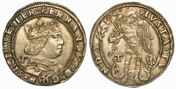 L'AQUILA. FERDINANDO I D'ARAGONA, 1458-1494. Coronato.  - Asta Numismatica | Rinascimento - Associazione Nazionale - Case d'Asta italiane