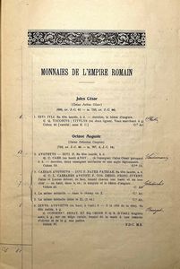 SANGIORGI G. Collection du feu Prof. PROSPERO SARTI. As romains, monnaies consulaires, monnaies et medaillons de l'Empire en argent et bronze etc.  - Asta Numismatica | Rinascimento - Associazione Nazionale - Case d'Asta italiane