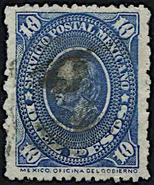 1884, Messico, effigie di Miguel Hidalgo  - Asta Storia Postale e Filatelia - Associazione Nazionale - Case d'Asta italiane