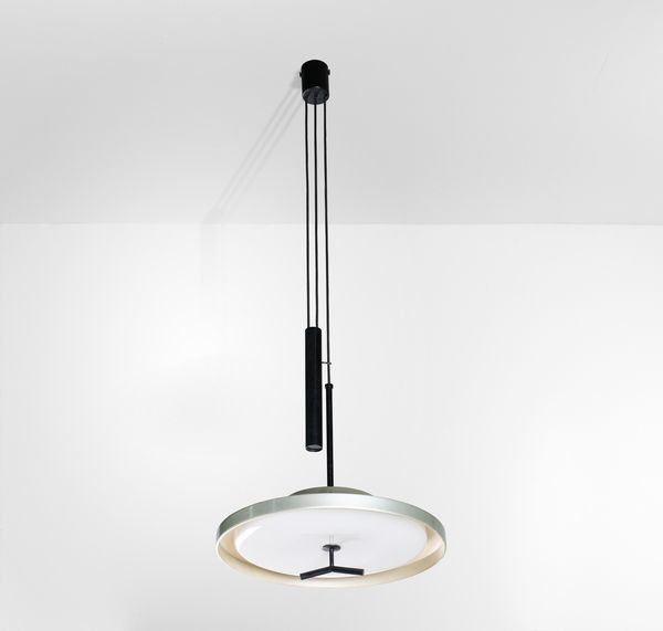 GINO SARFATTI : Lampada a sospensione mod. 2069n  - Asta Design Properties - Associazione Nazionale - Case d'Asta italiane