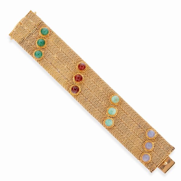 Bracciale con pietre di colore  - Asta Gioielli - Associazione Nazionale - Case d'Asta italiane