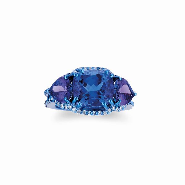 Anello con tanzanite  - Asta Gioielli - Associazione Nazionale - Case d'Asta italiane