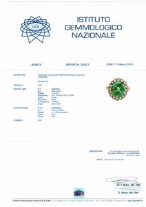 Anello con smeraldo  - Asta Gioielli - Associazione Nazionale - Case d'Asta italiane