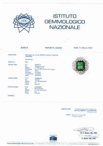 Anello con smeraldo  - Asta Gioielli - Associazione Nazionale - Case d'Asta italiane