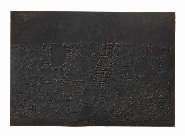 Alberto Burri : Cretto Nero B  - Asta Dipinti, Disegni, Sculture e Grafica - Associazione Nazionale - Case d'Asta italiane