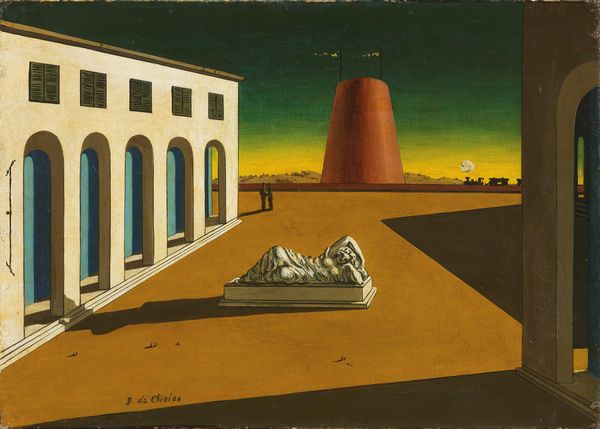 Giorgio de Chirico : Piazza d'Italia  - Asta Arte Contemporanea - Associazione Nazionale - Case d'Asta italiane