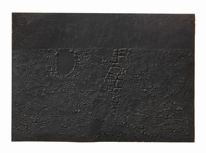 Alberto Burri - Cretto Nero B