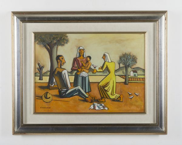 MORANDO PIETRO (1889 - 1980) : La famiglia.  - Asta Asta 407 | ARTE MODERNA E CONTEMPORANEA Virtuale - Associazione Nazionale - Case d'Asta italiane