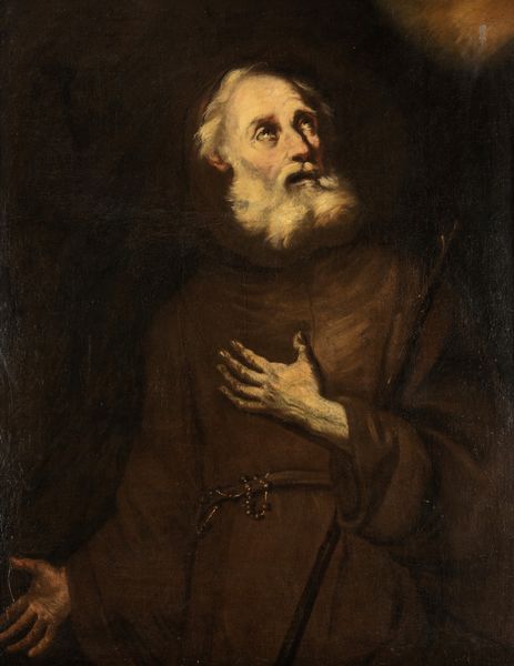 Scuola dell'Italia meridionale, secolo XVII : San Francesco di Paola  - Asta Dipinti e Disegni Antichi - Associazione Nazionale - Case d'Asta italiane