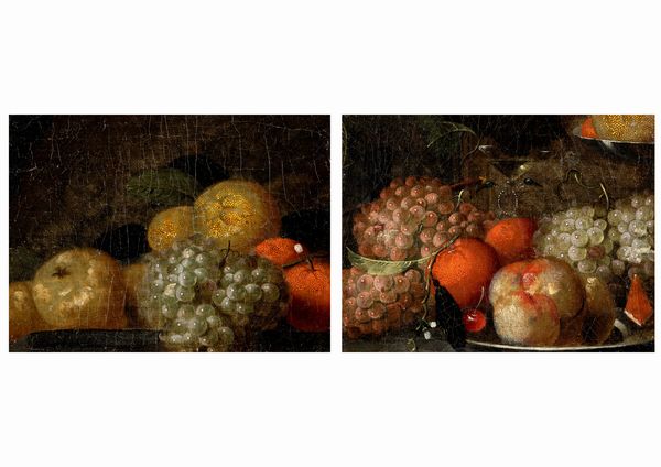 Scuola italiana, secolo XVII : Due nature morte di frutta, en pendant  - Asta Dipinti e Disegni Antichi - Associazione Nazionale - Case d'Asta italiane