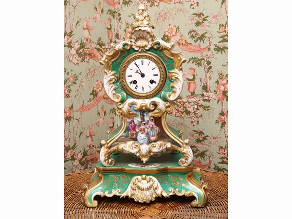 Orologio da tavolo in porcellana  - Asta La casa classica. Stile intramontabile - Associazione Nazionale - Case d'Asta italiane