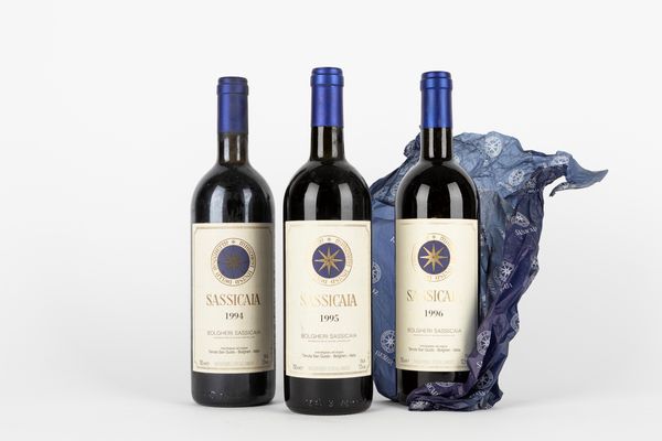 Toscana : Sassicaia 1994-1995-1996 (3 BT)  - Asta Vini e Distillati - Associazione Nazionale - Case d'Asta italiane