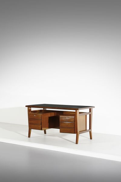 GIO PONTI : Scrivania per Schirolli Mantova.  - Asta Asta 408 | DESIGN E ARTI DECORATIVE DEL NOVECENTO Online - Associazione Nazionale - Case d'Asta italiane