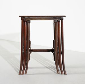 THONET, VIENNA : Tre tavolini a nido.  - Asta Asta 408 | DESIGN E ARTI DECORATIVE DEL NOVECENTO Online - Associazione Nazionale - Case d'Asta italiane