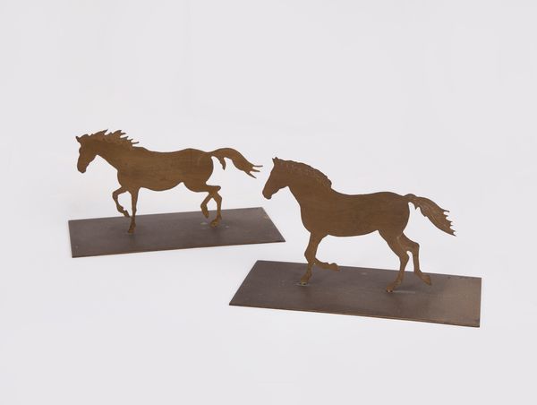 MARIO CEROLI : Lotto di due sculture raffiguranti Cavallo in corsa  - Asta Arte Moderna e Contemporanea - Associazione Nazionale - Case d'Asta italiane