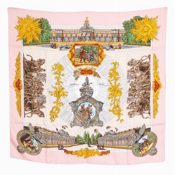 HERMES : HERMES FOULARD SANS SOUCY  - Asta VINTAGE: BORSE E ACCESSORI DI HERMES, LOUIS VUITTON E ALTRE GRANDI MAISON - Associazione Nazionale - Case d'Asta italiane