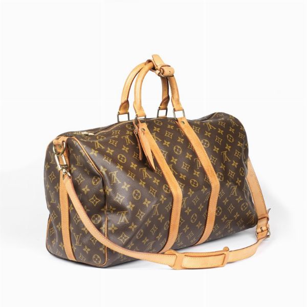 Louis Vuitton : LOUIS VUITTON BORSA VIAGGIO KEEPALL BANDOULIERE 45  - Asta VINTAGE: BORSE E ACCESSORI DI HERMES, LOUIS VUITTON E ALTRE GRANDI MAISON - Associazione Nazionale - Case d'Asta italiane