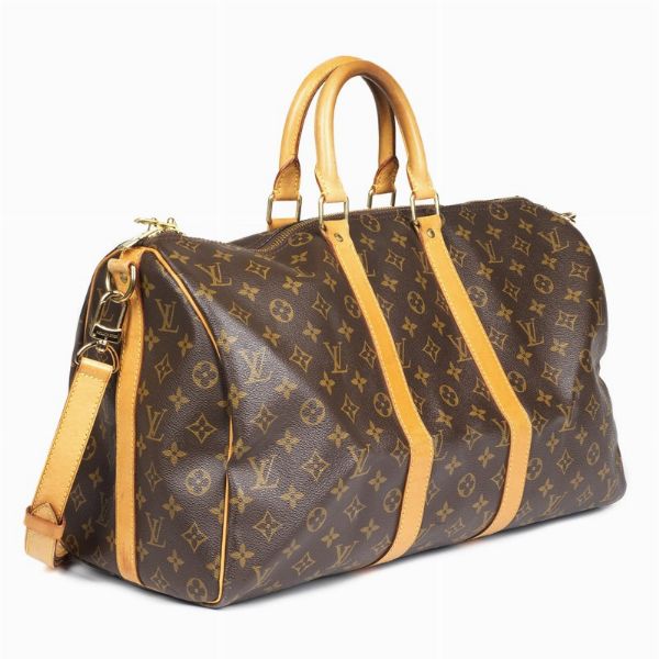 Louis Vuitton : LOUIS VUITTON BORSA VIAGGIO KEEPALL BANDOULIERE 45  - Asta VINTAGE: BORSE E ACCESSORI DI HERMES, LOUIS VUITTON E ALTRE GRANDI MAISON - Associazione Nazionale - Case d'Asta italiane