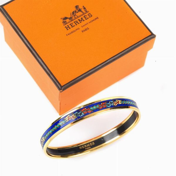 HERMES : HERMES BRACCIALE SMALTATO  - Asta VINTAGE: BORSE E ACCESSORI DI HERMES, LOUIS VUITTON E ALTRE GRANDI MAISON - Associazione Nazionale - Case d'Asta italiane