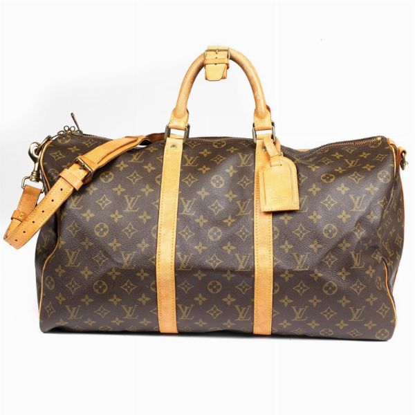 Louis Vuitton : LOUIS VUITTON BORSA VIAGGIO KEEPALL BANDOULIERE 50.  - Asta VINTAGE: BORSE E ACCESSORI DI HERMES, LOUIS VUITTON E ALTRE GRANDI MAISON - Associazione Nazionale - Case d'Asta italiane