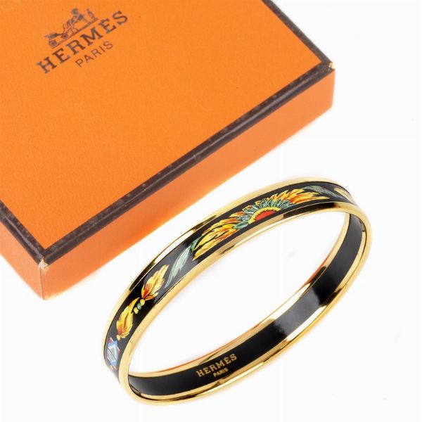 HERMES : HERMES BRACCIALE SMALTATO  - Asta VINTAGE: BORSE E ACCESSORI DI HERMES, LOUIS VUITTON E ALTRE GRANDI MAISON - Associazione Nazionale - Case d'Asta italiane