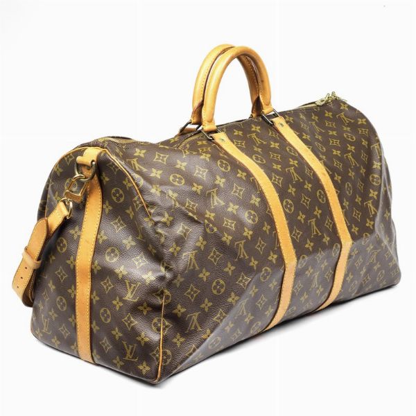 Louis Vuitton : LOUIS VUITTON BORSA VIAGGIO KEEPALL BANDOULIERE 55  - Asta VINTAGE: BORSE E ACCESSORI DI HERMES, LOUIS VUITTON E ALTRE GRANDI MAISON - Associazione Nazionale - Case d'Asta italiane