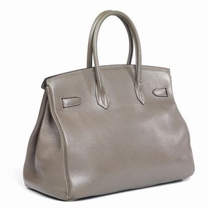 HERMES : HERMES BIRKIN 35  - Asta VINTAGE: BORSE E ACCESSORI DI HERMES, LOUIS VUITTON E ALTRE GRANDI MAISON - Associazione Nazionale - Case d'Asta italiane