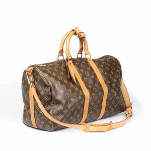 Louis Vuitton : LOUIS VUITTON BORSA VIAGGIO KEEPALL BANDOULIERE 45  - Asta VINTAGE: BORSE E ACCESSORI DI HERMES, LOUIS VUITTON E ALTRE GRANDI MAISON - Associazione Nazionale - Case d'Asta italiane