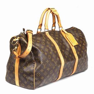 Louis Vuitton : LOUIS VUITTON BORSA VIAGGIO KEEPALL BANDOULIERE 50.  - Asta VINTAGE: BORSE E ACCESSORI DI HERMES, LOUIS VUITTON E ALTRE GRANDI MAISON - Associazione Nazionale - Case d'Asta italiane