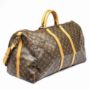 Louis Vuitton : LOUIS VUITTON BORSA VIAGGIO KEEPALL BANDOULIERE 55  - Asta VINTAGE: BORSE E ACCESSORI DI HERMES, LOUIS VUITTON E ALTRE GRANDI MAISON - Associazione Nazionale - Case d'Asta italiane