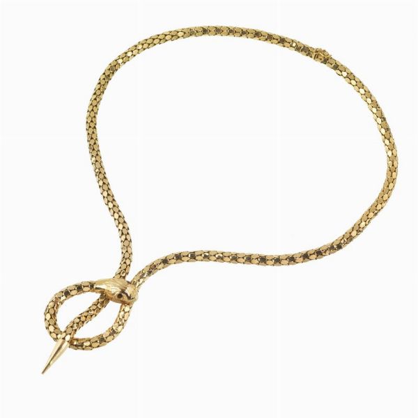 COLLANA A FORMA DI SERPENTE  - Asta Gioielli  - Associazione Nazionale - Case d'Asta italiane