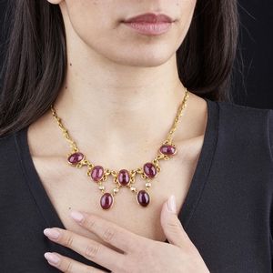 COLLANA A SERPE CON PIETRE SEMIPREZIOSE  - Asta Gioielli  - Associazione Nazionale - Case d'Asta italiane